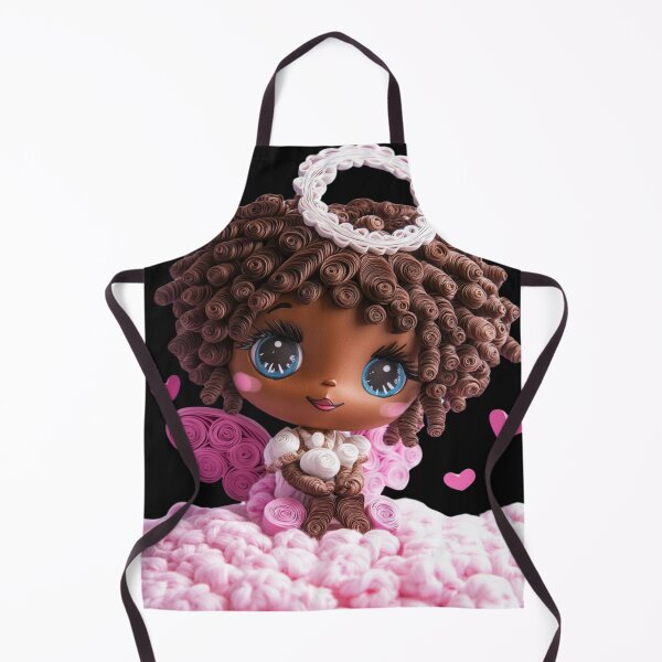 Item preview, African American Cute Cupid Girl designed and sold by PrintsByFrank.