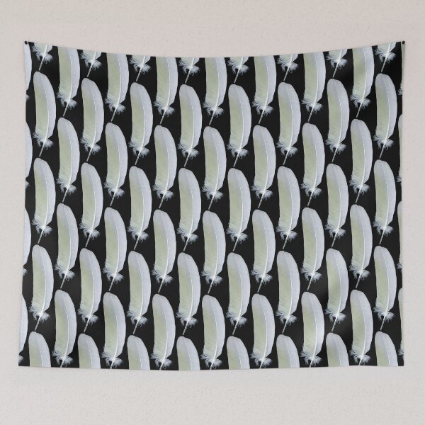 Item preview, White Feather with Yellow Tinge - Magpie Springs Wildlife by Avril Thomas designed and sold by MagpieSprings.