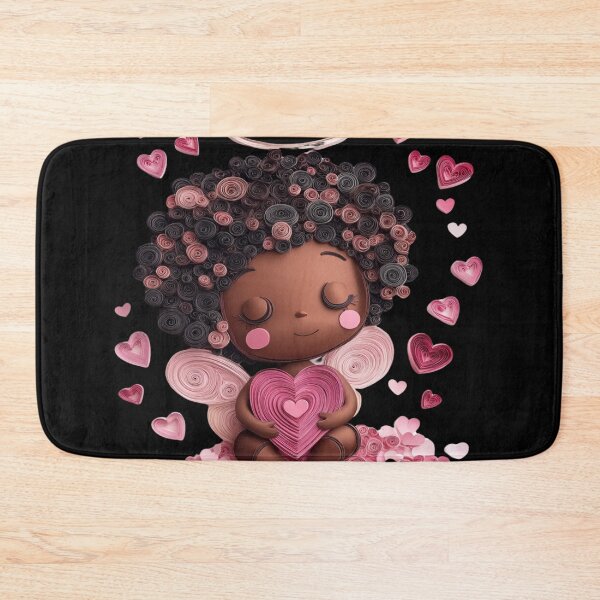 Item preview, African American Cute Cupid Girl designed and sold by PrintsByFrank.