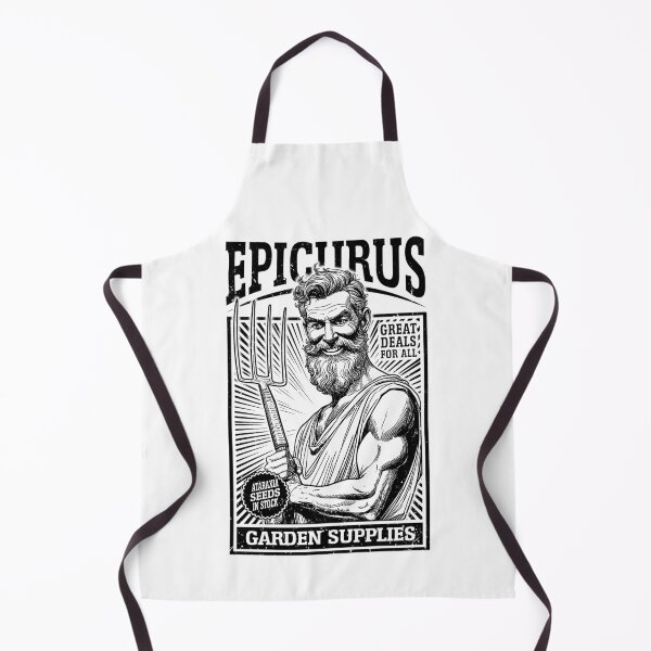 Item preview, Epicurus Garden Supplies Funny Philosophy Gardening Retro Ad designed and sold by GrandeDuc.