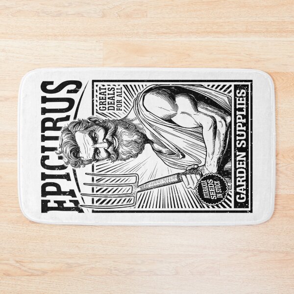 Item preview, Epicurus Garden Supplies Funny Philosophy Gardening Retro Ad designed and sold by GrandeDuc.