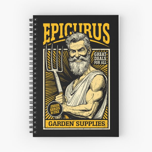 Item preview, Epicurus Garden Supplies Funny Philosophy Gardening Retro Ad designed and sold by GrandeDuc.