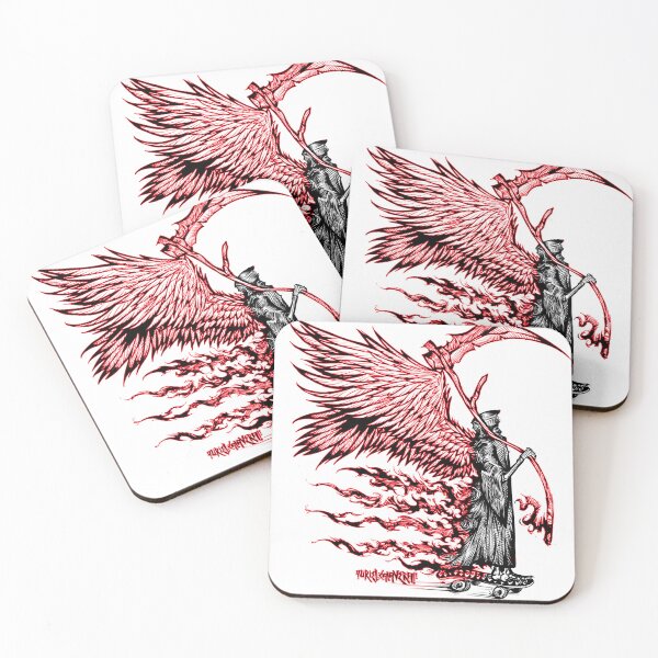 Item preview, red wings scythe got wheels- designed and sold by UrielCalavera.