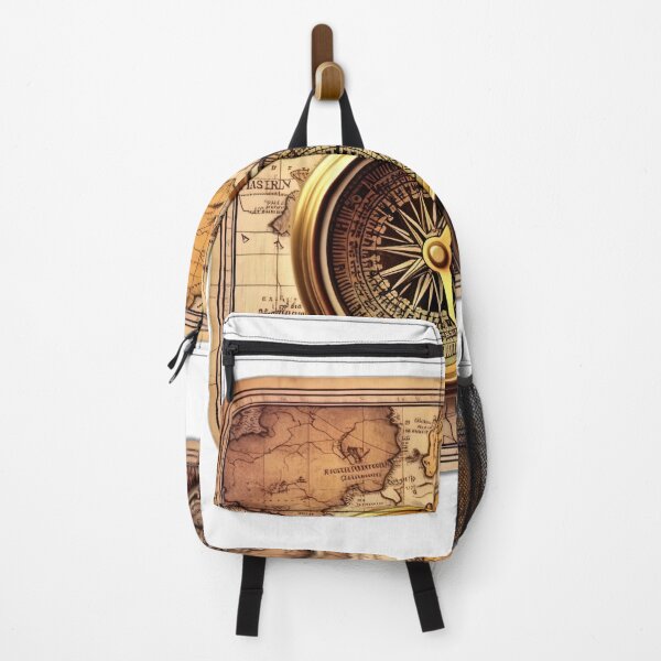 Item preview, Guiding Compass on Antique Map designed and sold by jgvisualarts.