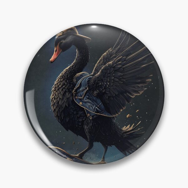 Item preview, Wings of freedom the black swan on the skateboard. designed and sold by nicky2342.