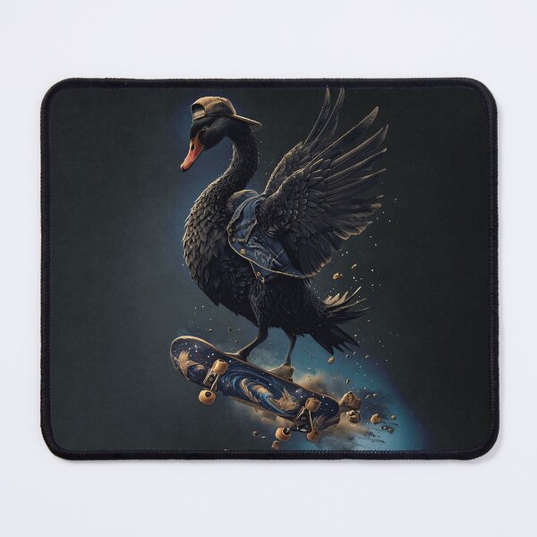 Item preview, Wings of freedom the black swan on the skateboard. designed and sold by nicky2342.
