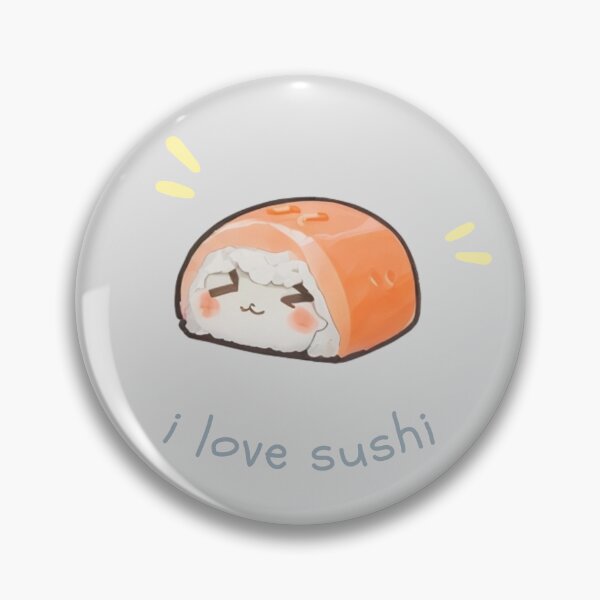Item preview, I Love Sushi - Cute Sushi Roll Art designed and sold by MuseAI.