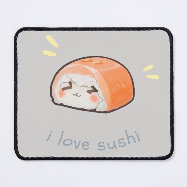 Item preview, I Love Sushi - Cute Sushi Roll Art designed and sold by MuseAI.