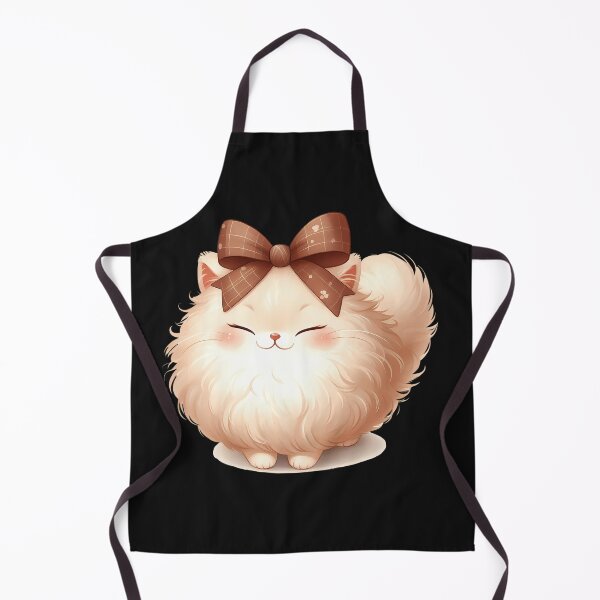 Item preview, A0621 Fluffy Bow-Tied Cat – Adorable Cat Art, Cute Cat Illustration, Perfect for Kids Rooms, Gifts, Nursery Decor, and Playful Spaces designed and sold by angieart68.