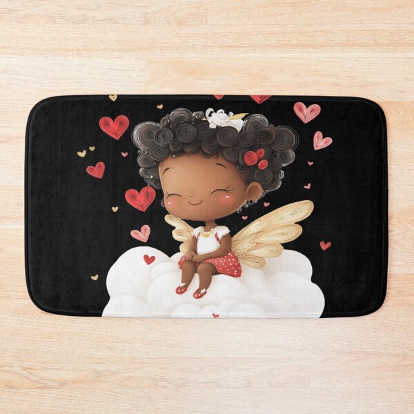 Item preview, African American Cute Cupid Girl designed and sold by PrintsByFrank.