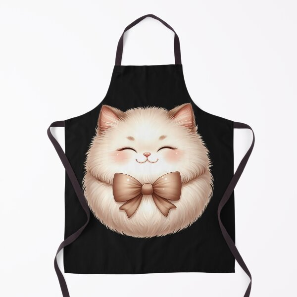Item preview, A0621 Fluffy Bow-Tied Cat – Adorable Cat Art, Cute Cat Illustration, Perfect for Kids Rooms, Gifts, Nursery Decor, and Playful Spaces designed and sold by angieart68.