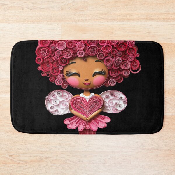 Item preview, African American Cute Cupid Girl designed and sold by PrintsByFrank.