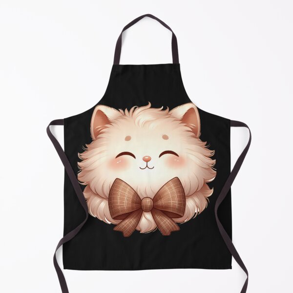 Item preview, A0621 Fluffy Bow-Tied Cat – Adorable Cat Art, Cute Cat Illustration, Perfect for Kids Rooms, Gifts, Nursery Decor, and Playful Spaces designed and sold by angieart68.