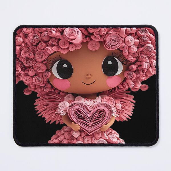 Item preview, African American Cute Cupid Girl designed and sold by PrintsByFrank.