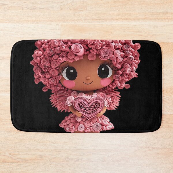 Item preview, African American Cute Cupid Girl designed and sold by PrintsByFrank.