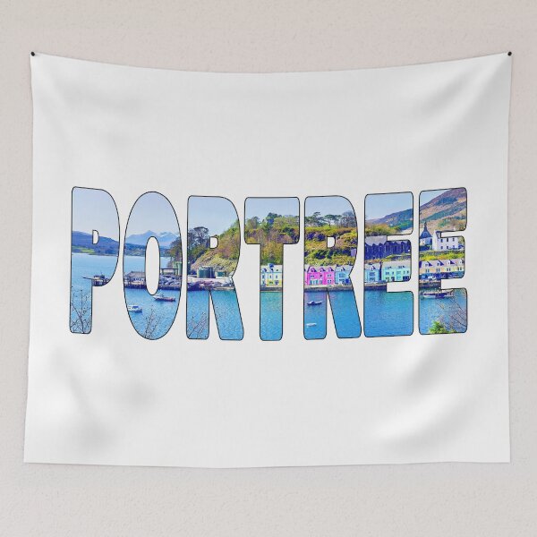 Item preview, PORTREE - Isle of Skye Scotland Fishing Port Coloured Houses designed and sold by Adam Gormley.