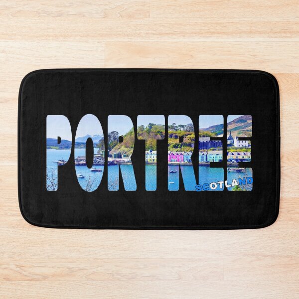 Item preview, PORTREE Scotland - Isle of Skye Fishing Port Coloured Houses designed and sold by Adam Gormley.