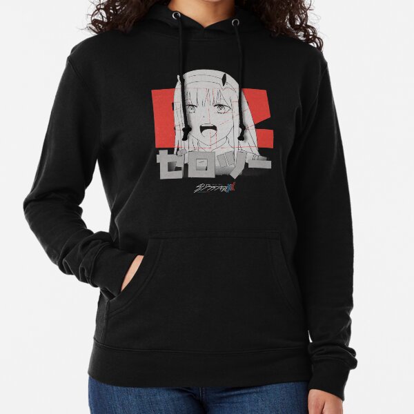 Zero Two 02 ゼロツー black version Lightweight Hoodie