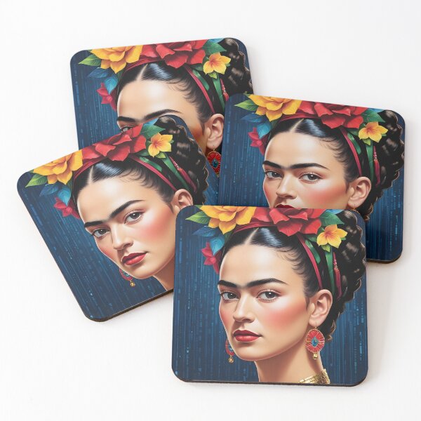 Item preview, Frida Kahlo - Colorful AI Art designed and sold by JaneBadness.