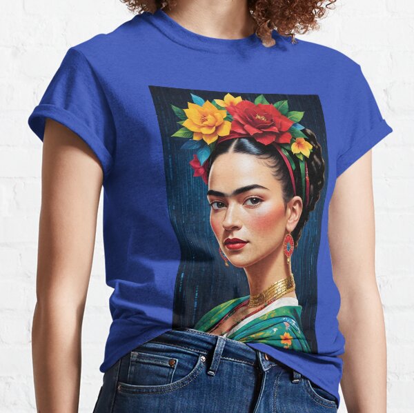 Aperçu de l'œuvre Frida Kahlo – Art coloré avec intelligence artificielle créée et vendue par JaneBadness.