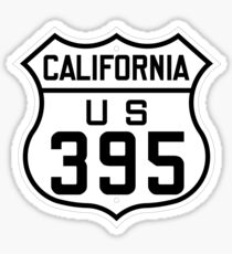 US Highway 395 California (1926) | United States Highway Shield Sign Sticker