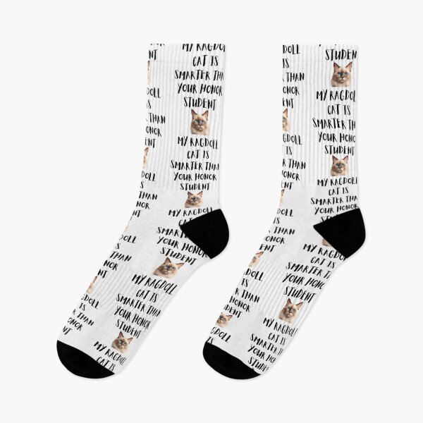 Item preview, My Ragdoll Cat Is Smarter Than Your Honor Student – Funny Cat Lover Design designed and sold by Fredster1966.