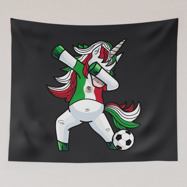 Item preview, Dabbing Soccer Unicorn Mexico designed and sold by melsens.