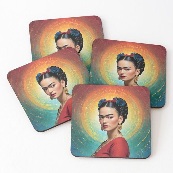 Item preview, Frida Kahlo - Colorful Halo designed and sold by JaneBadness.