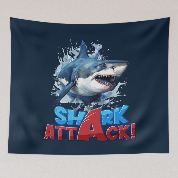 Item preview, Dangerous Shark comming out Waves 2-aquatic  Summer theme designed and sold by CosmicNook1.