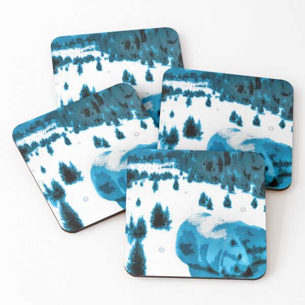 Item preview, Polar Bear Takes a Rest in the Snow designed and sold by kristalcurt.