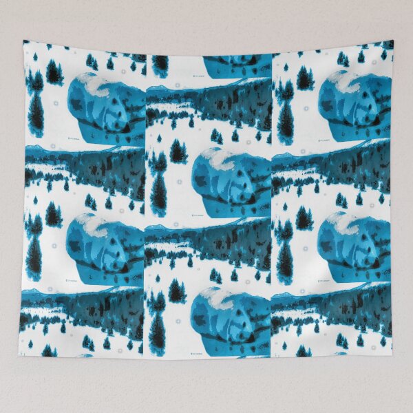 Item preview, Polar Bear Takes a Rest in the Snow designed and sold by kristalcurt.