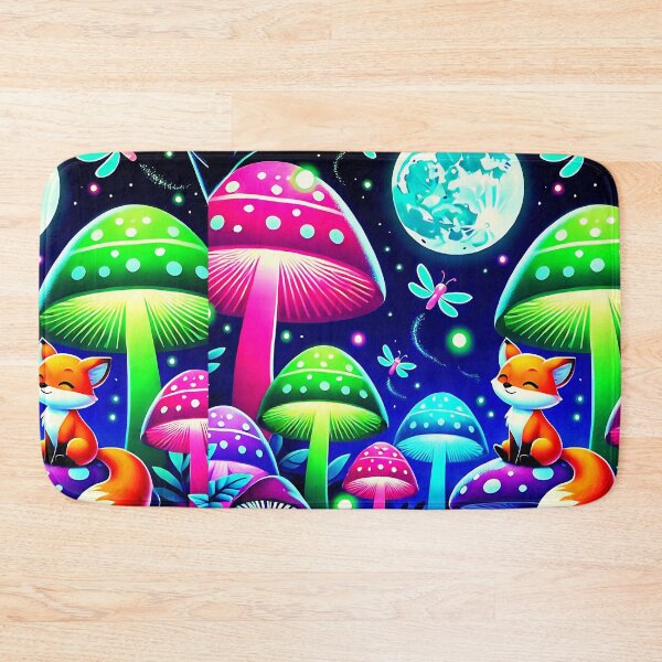 Item preview, Neon Forest Fantasy with Fox and Fireflies designed and sold by Taans-Creation.