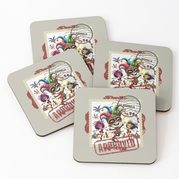 Item preview, Carnival, APPROVED! Festive Journey In Black Red White Hues designed and sold by SplashTastic.