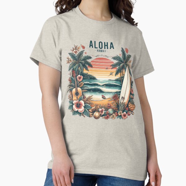 Item preview, Hawaii Vintage Beach Vibes designed and sold by Aredbox.