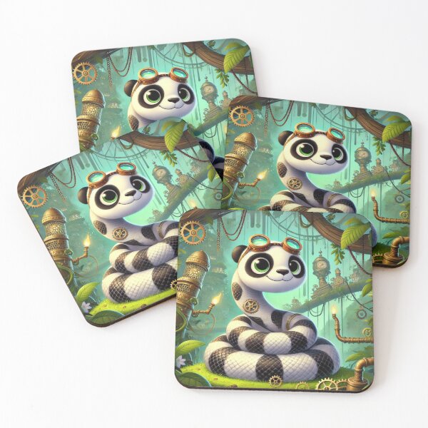 Item preview, Steampunk Panda Pied Ball Python designed and sold by Sillytoe.
