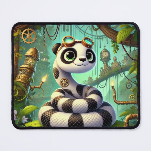 Item preview, Steampunk Panda Pied Ball Python designed and sold by Sillytoe.