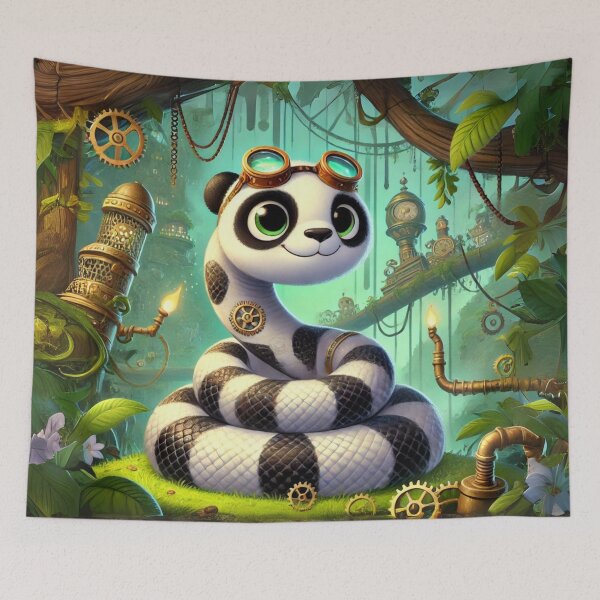 Item preview, Steampunk Panda Pied Ball Python designed and sold by Sillytoe.