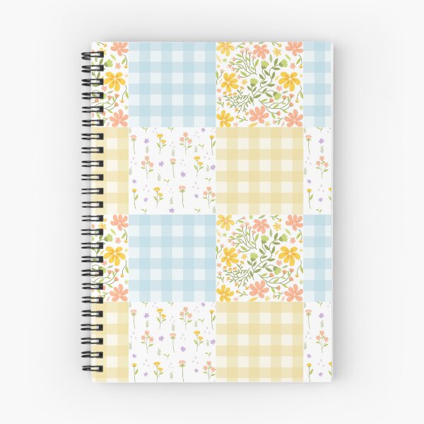 Item preview, Pastel floral and checkerboard patterns. designed and sold by Tarathai.
