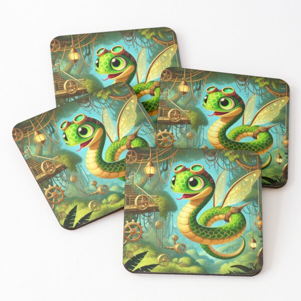 Item preview, Steampunk Paradise Flying Snake designed and sold by Sillytoe.
