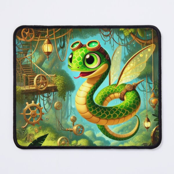 Item preview, Steampunk Paradise Flying Snake designed and sold by Sillytoe.