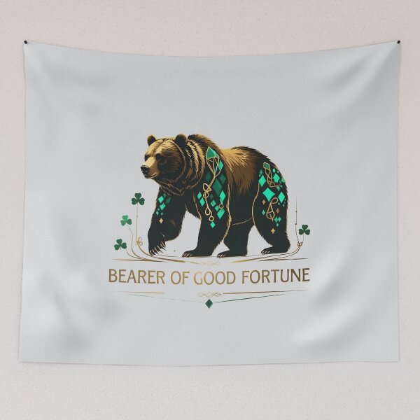 Item preview, Bearer of Good Fortune – Elegant Grizzly Bear Design by LaLi Designs designed and sold by LaLi-Designs.