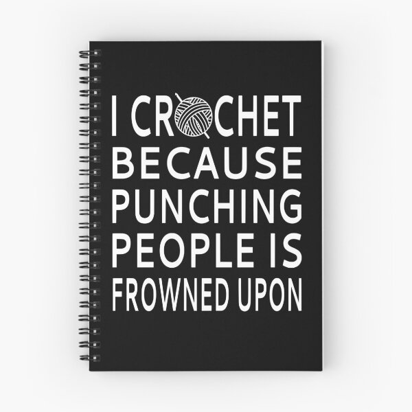 Item preview, I Crochet Because Punching People Is Frowned Upon designed and sold by coolfuntees.