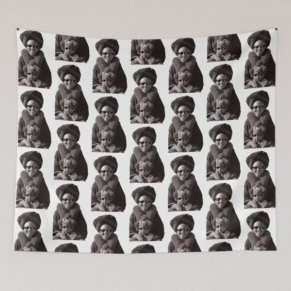 Item preview, Black and White Smile Mon and Son Northern Thailand Mien Tribe designed and sold by Bspaces.