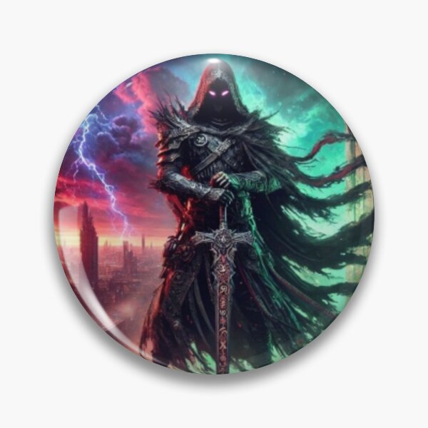 Item preview, AI generated warrior, dystopian fantasy designed and sold by AI-this-is-AI.