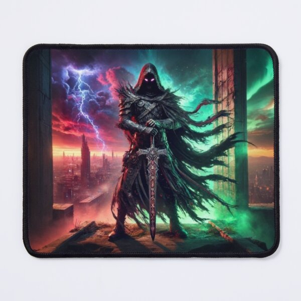 Item preview, AI generated warrior, dystopian fantasy designed and sold by AI-this-is-AI.