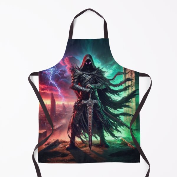 Item preview, AI generated warrior, dystopian fantasy designed and sold by AI-this-is-AI.