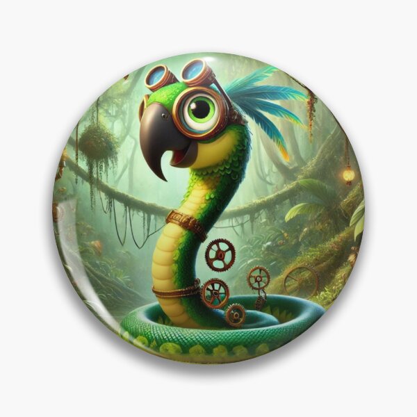 Item preview, Steampunk Parrot Snake designed and sold by Sillytoe.