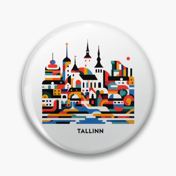 Item preview, Tallinn Cubism Art – Medieval Charm with a Modern Twist designed and sold by OzzFrequency.