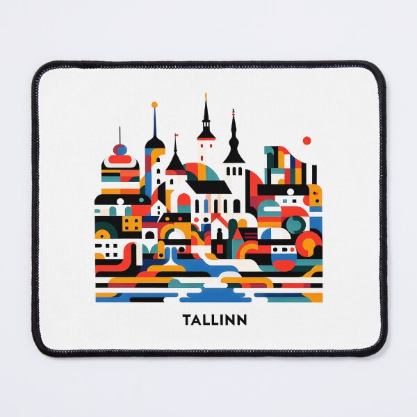 Item preview, Tallinn Cubism Art – Medieval Charm with a Modern Twist designed and sold by OzzFrequency.