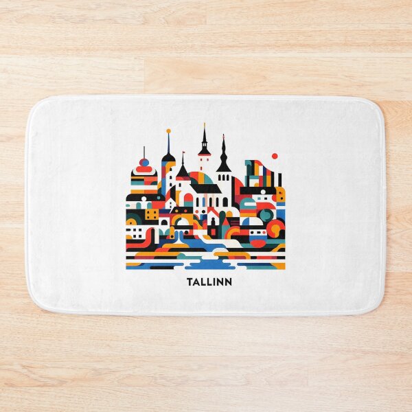 Item preview, Tallinn Cubism Art – Medieval Charm with a Modern Twist designed and sold by OzzFrequency.